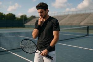 découvrez comment maîtriser l'art du dialogue intérieur pour améliorer votre concentration et performance sur le court de tennis.